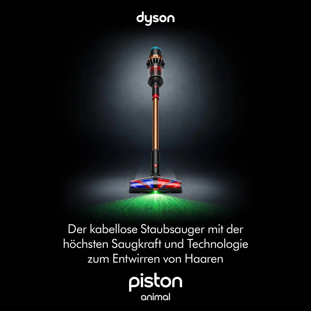 Akku-Staubsauger Dyson V16 Piston Animal mit 315 AW Saugleistung und HEPA-Filtration