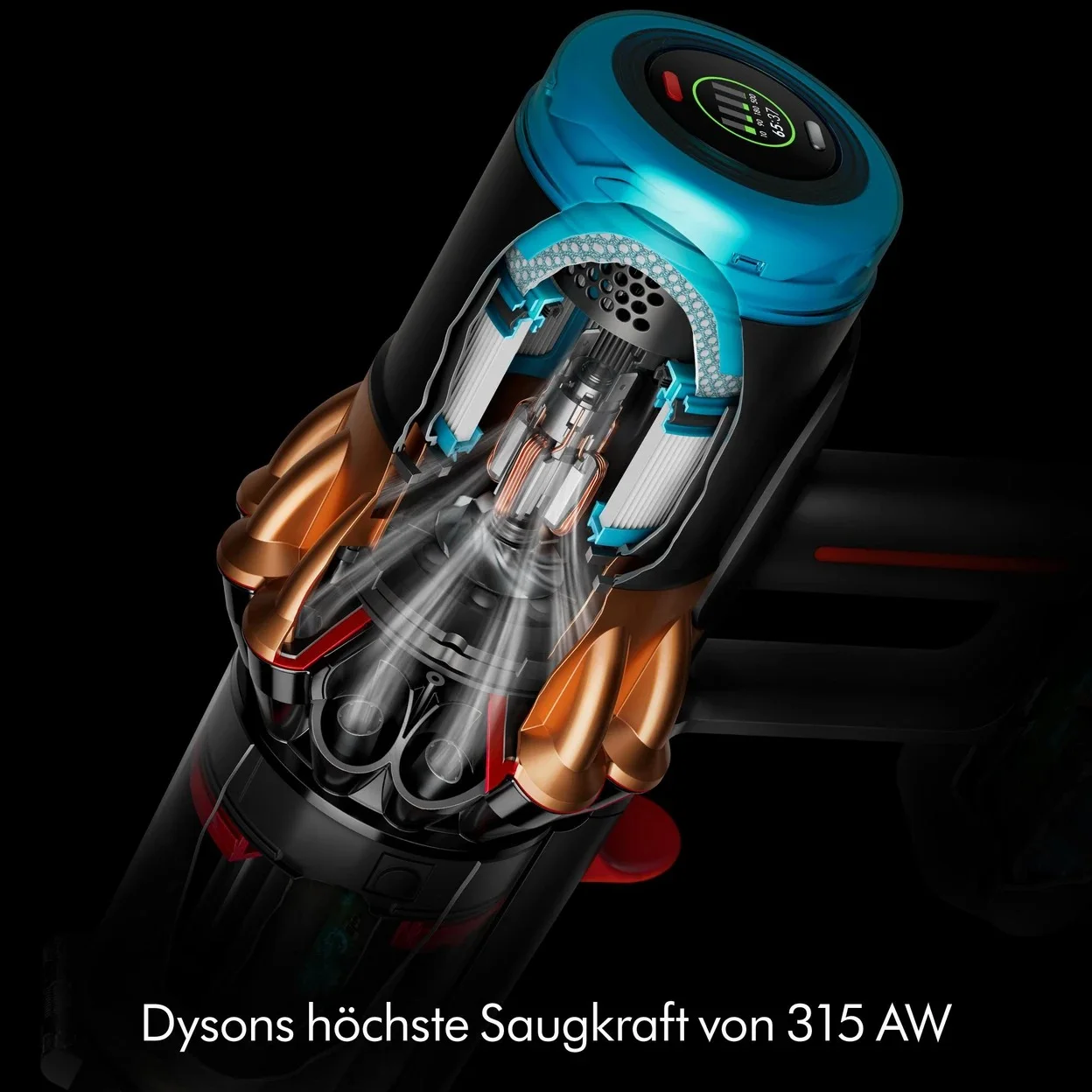 Akku-Staubsauger Dyson V16 Piston Animal mit 315 AW Saugleistung und HEPA-Filtration