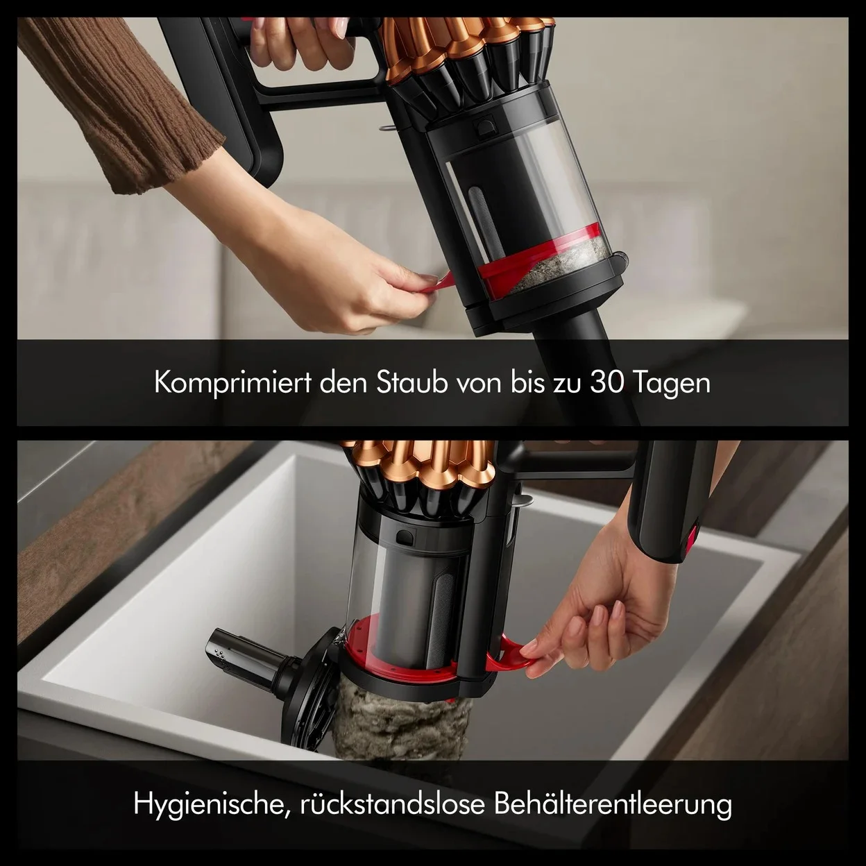 Akku-Staubsauger Dyson V16 Piston Animal mit 315 AW Saugleistung und HEPA-Filtration