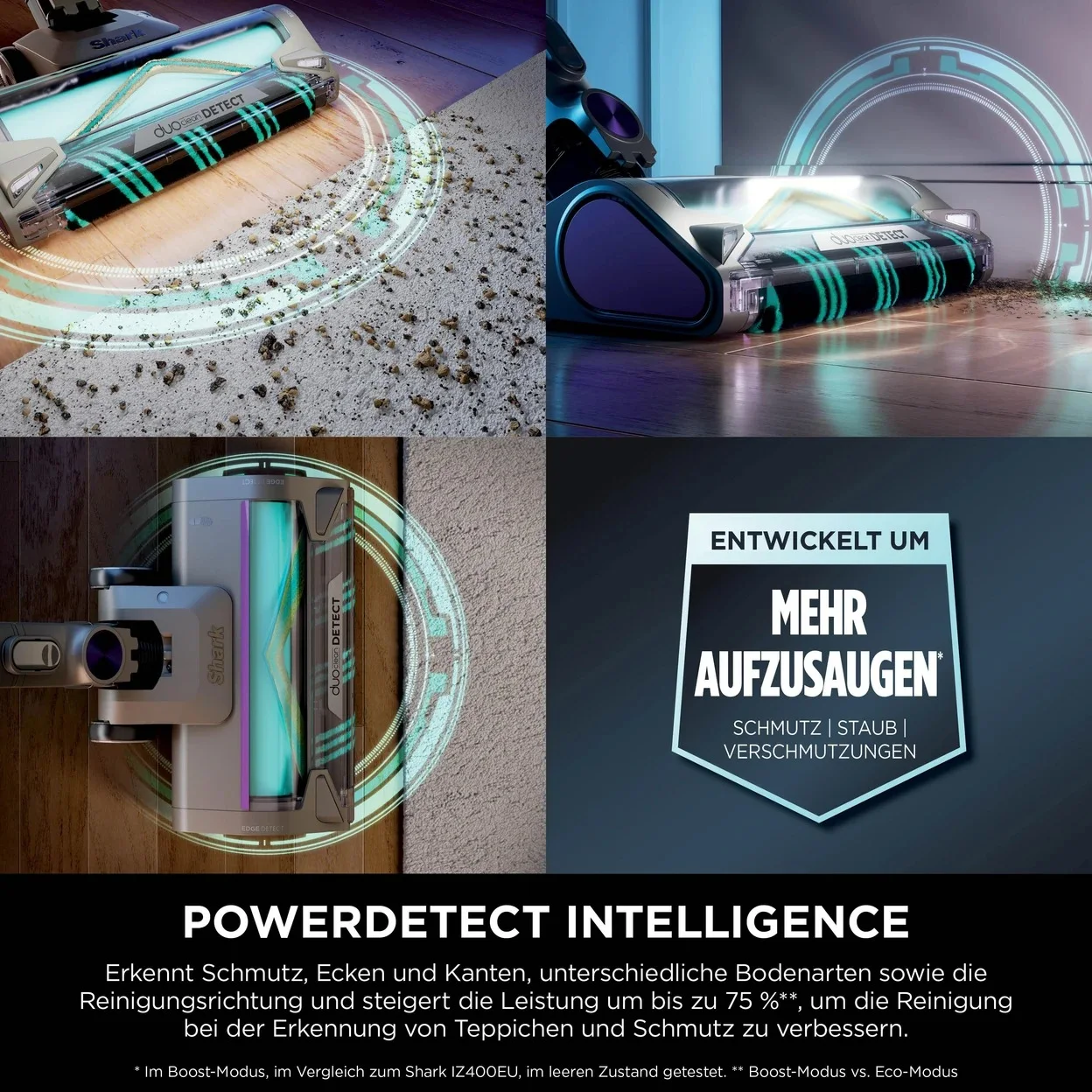 Akku-Staubsauger Shark IP3251EUT PowerDetect mit Absaugstation und bis zu 70 Min. Laufzeit