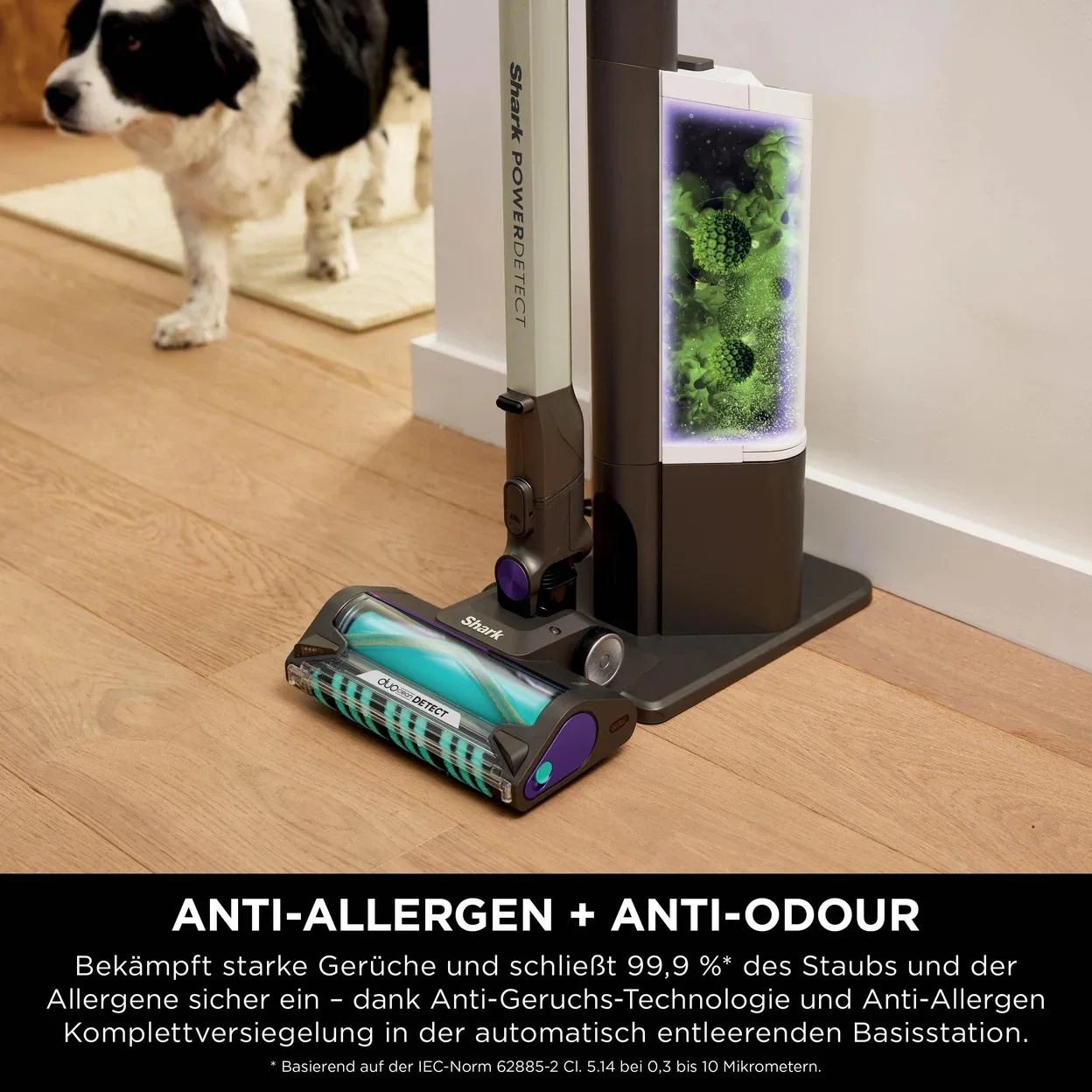 Akku-Staubsauger Shark IP3251EUT PowerDetect mit Absaugstation und bis zu 70 Min. Laufzeit