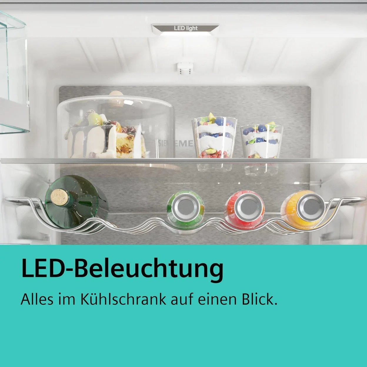 Einbaukühlschrank Siemens KI41RADD1 iQ500 mit 204 l Nutzinhalt und 29 dB (A)