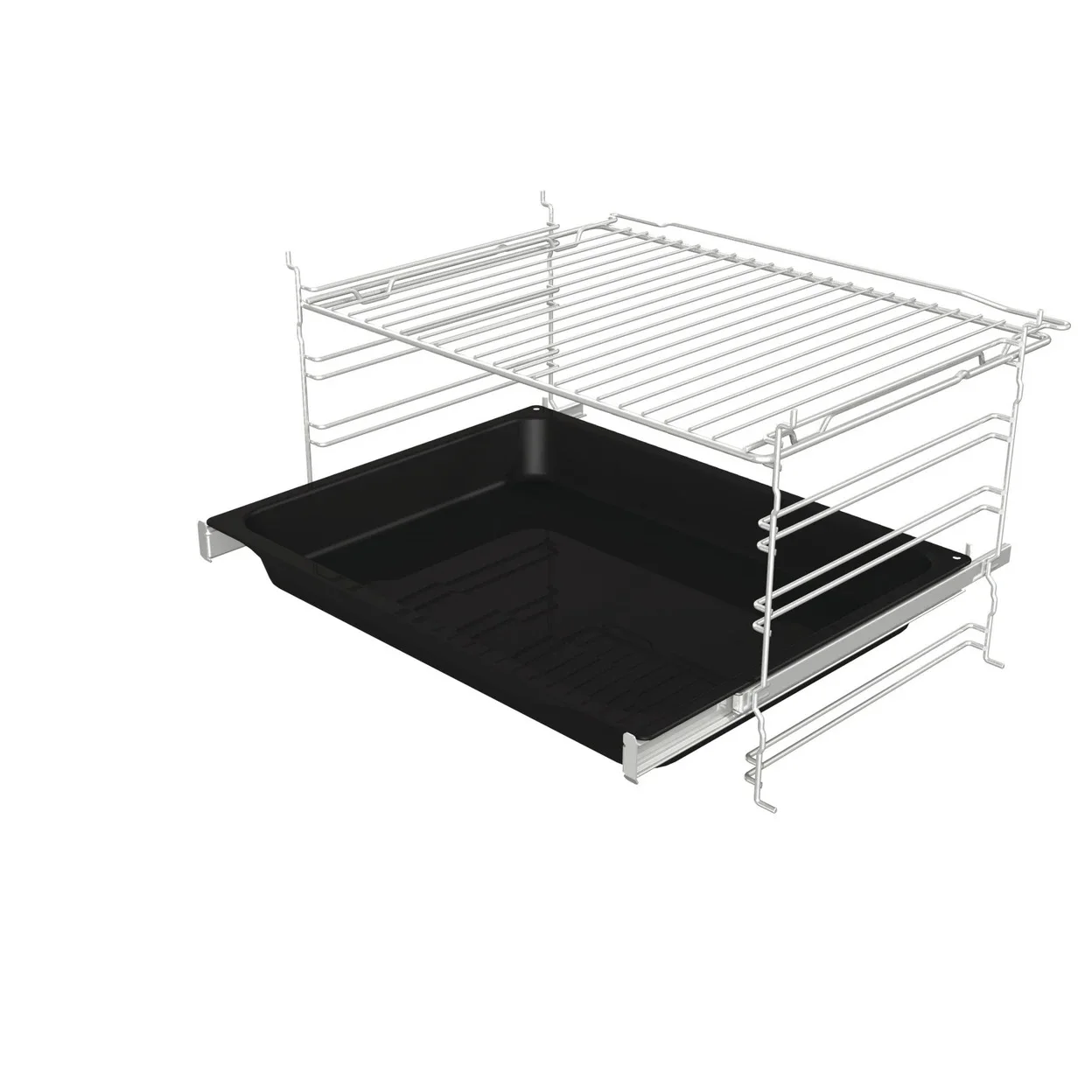 Herdkombination Gorenje Black Set 5 Induction (BCIX6737E05BG+GI6400BXDE) mit 77 l Garraum und 23-cm-Kochzone