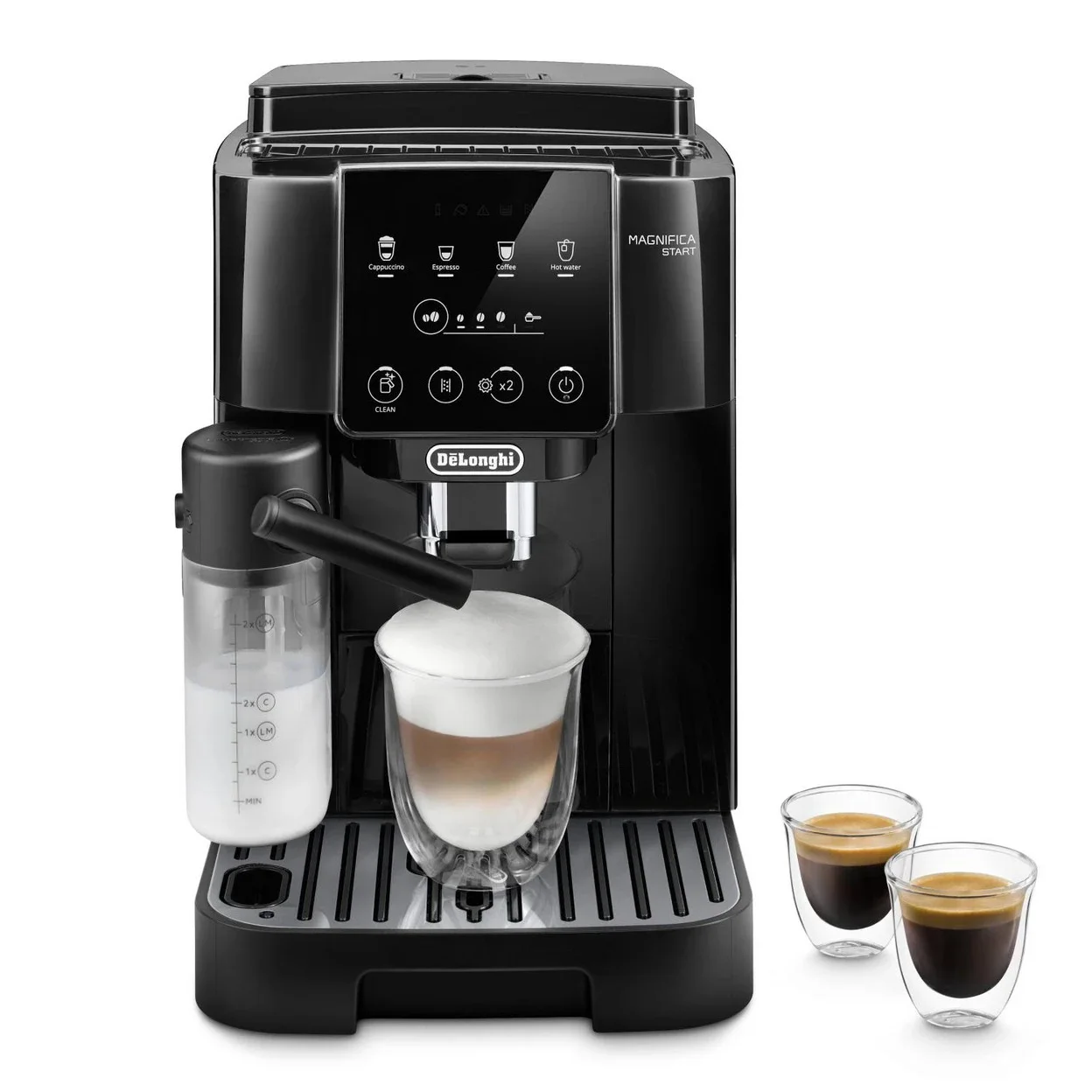 Kaffeevollautomat De'Longhi Magnifica Start Milk ECAM220.60.B mit LatteCrema Hot und 13 Mahlgraden