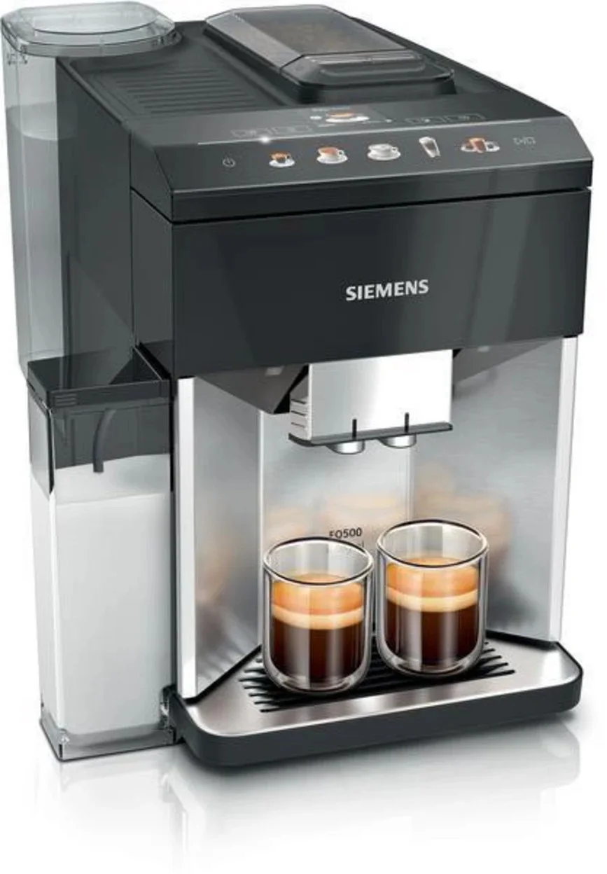 Kaffeevollautomat Siemens TQ515D03 EQ500 mit integriertem Milchbehälter und 1