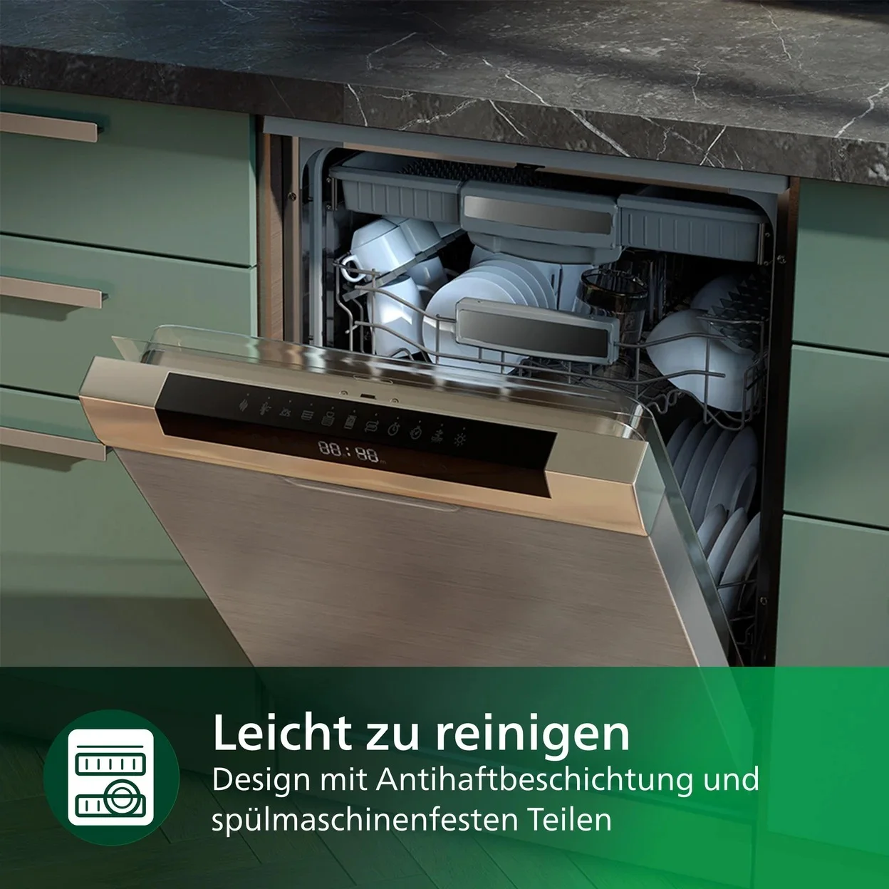Nudelmaschine Philips HR2665/93 7000 Series mit 8 Formaufsätzen und 800 g Kapazität