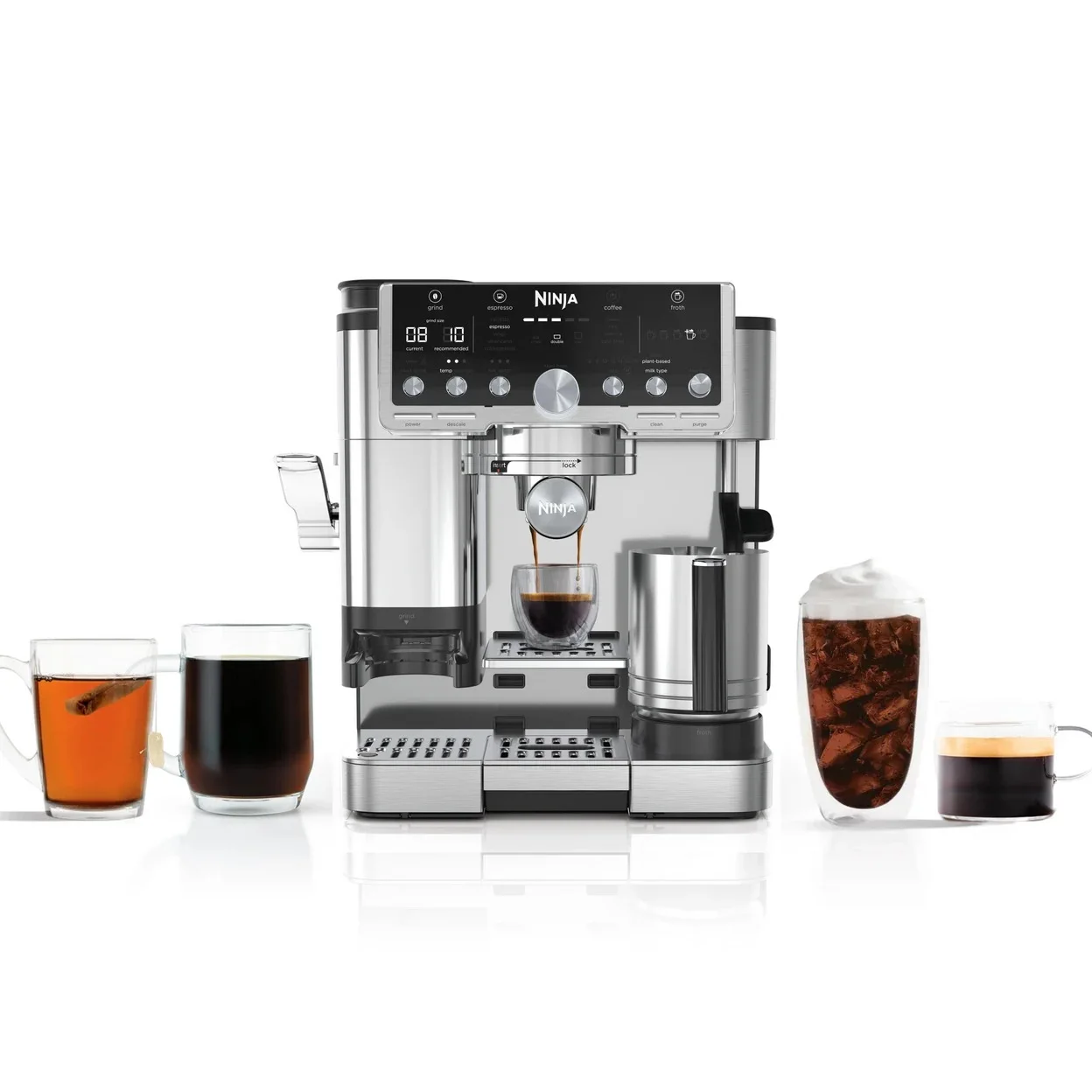 Siebträgermaschine Ninja Luxe Café Pro ES701EU mit 25 Mahlgraden und 2 l Wassertank